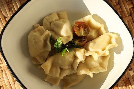 Вареники с картофелем и грибами, 8 шт