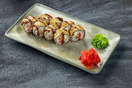 Темпурный тунец с лососем