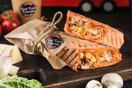 Шаурма со свининой маленькая