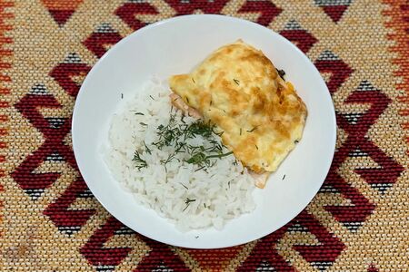 Горбуша с рисом