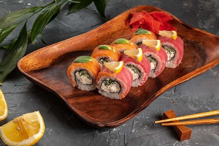 Шеф ролл с тунцом и лососем