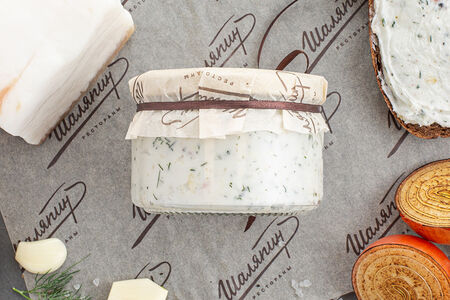 Сало с чесноком и укропом