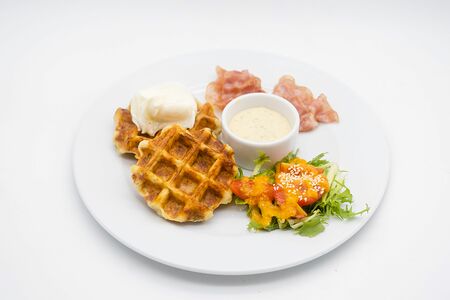 Вафли картофельные с беконом