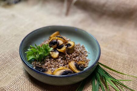 Гречка с грибами