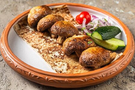 Шампиньоны на углях