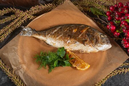 Дорадо на гриле