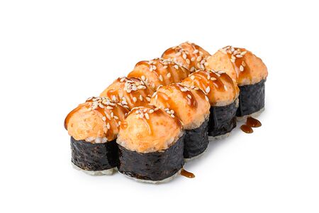 Маки запеченные с креветкой