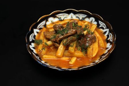 Бефстроганов с говядиной