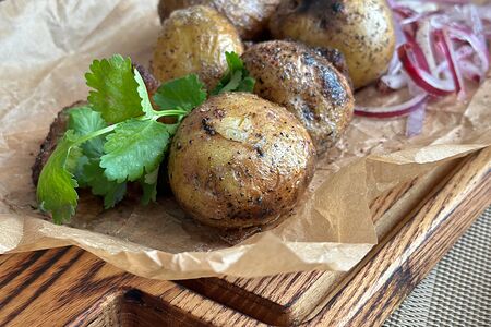 Картофель с курдюком