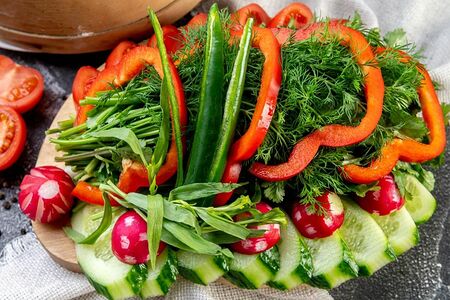 Букет из свежих овощей