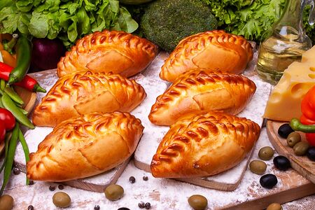 Кулебяка с минтаем