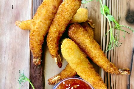 Креветки темпура