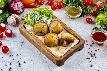 Шампиньоны гриль