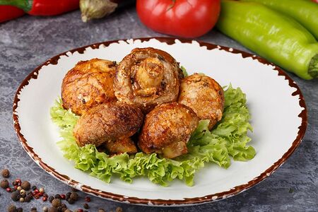 Шампиньоны на гриле