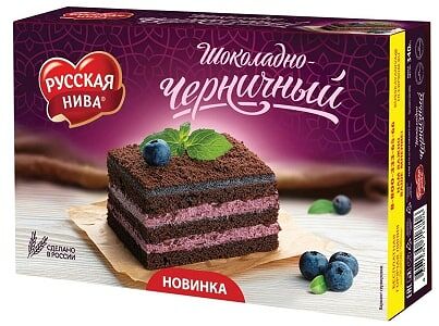 Торт шоколадно-черничный Русская Нива 340г