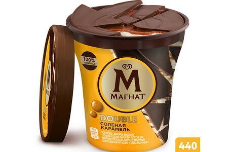 Магнат Double мороженое солёная карамель