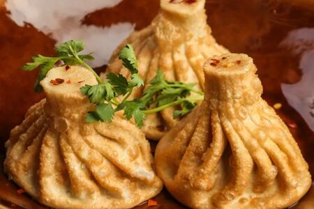 Жареные хинкали из баранины