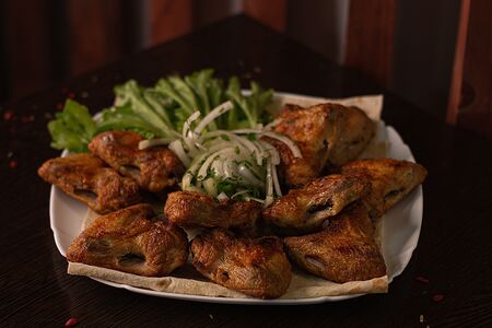 Шашлык из куриных крыльев