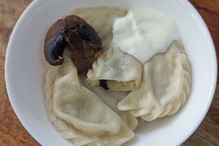 Вареники с картофелем и грибами