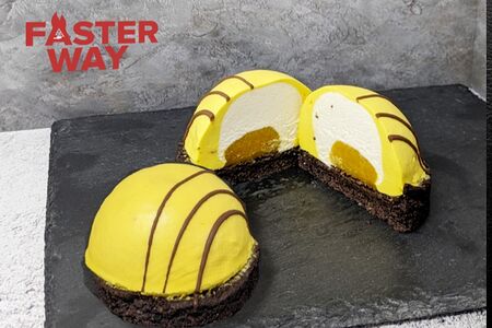 Пирожное манго-маракуйя