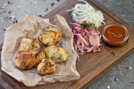 Шашлык из куриного филе