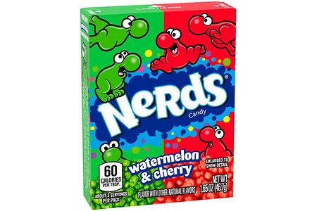 Конфеты Nerds со вкусом вишни и арбуза
