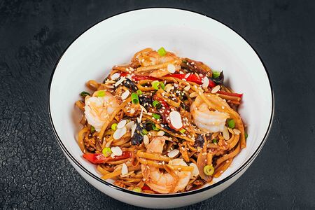 Дань-дань мьен с креветками