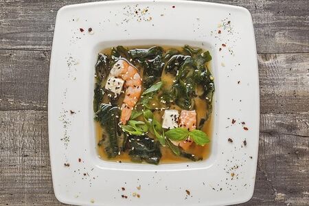 Суп Мисо с морепродуктами