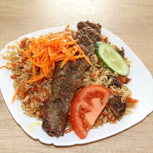 Плов с люля-кебаб