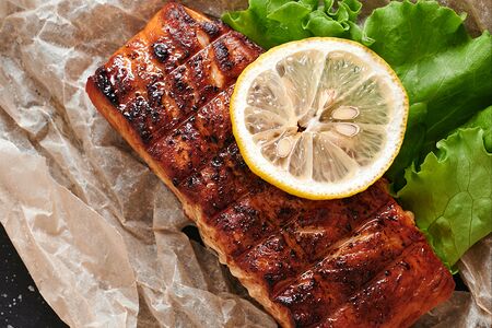 Стейк из лосося