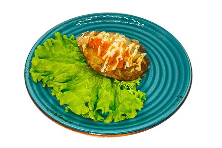 Бифштекс с помидором и сыром