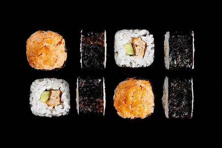 Запеченный острый с лососем