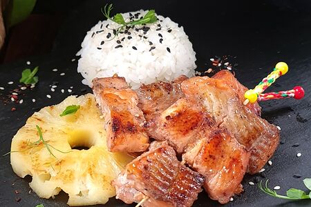 Шашлычок из лосося по-азиатски