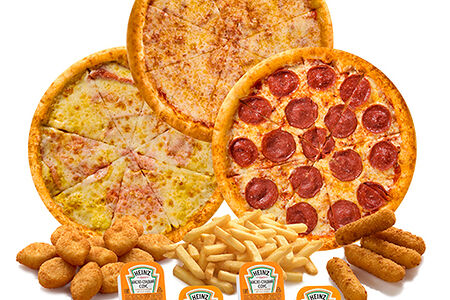 Детское Комбо 24 (3 пиццы и закуски стандарт)