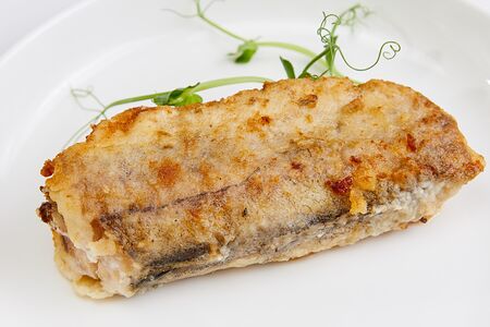 Минтай жареный