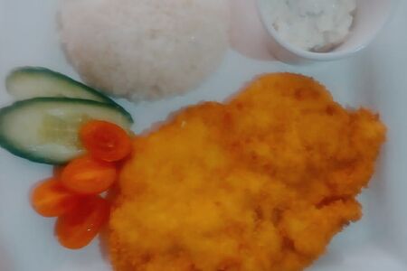 Шницель с гарниром