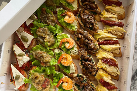 Платер постных брускетт