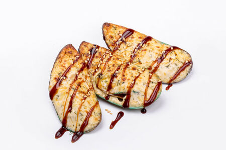 Запеченные мидии в сливочно-чесночном соусе