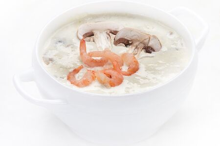 Крем-суп с креветками