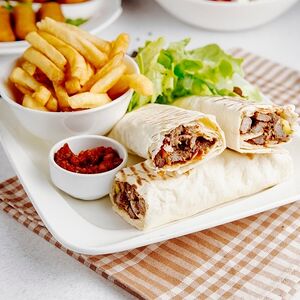 Гирос с говядиной в лаваше