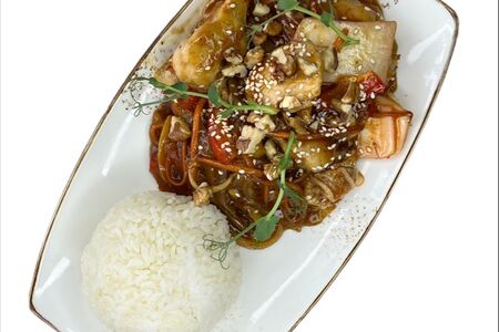 Курица Гунбао с рисом