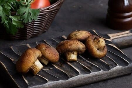 Грибы на мангале