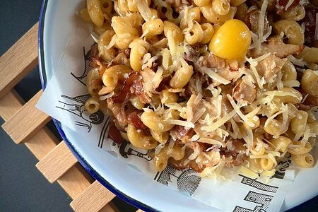 Мак-н-чиз с кленовым беконом