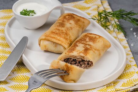 Блинчики с мясом