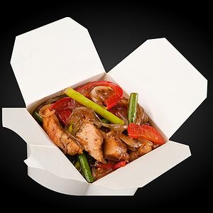 Фунчоза с курицей терияки