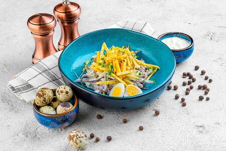 Салат Гнездо перепелки