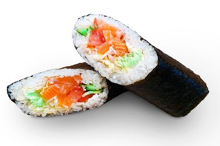 Сэндвич-ролл с лососем