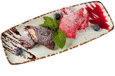 Блинчики с шоколадом и бананом