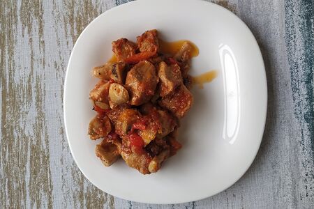 Поджарка из свинины