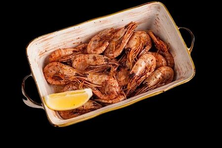 Креветки жареные